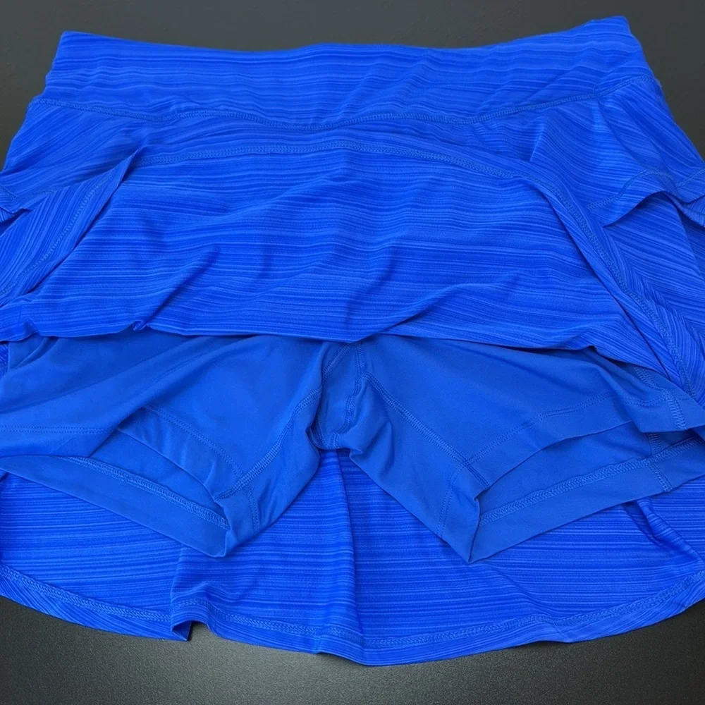 Calvin Klein Performance Stretch Blue‎ Ruffle Skort 1X Pickleball Tennis …